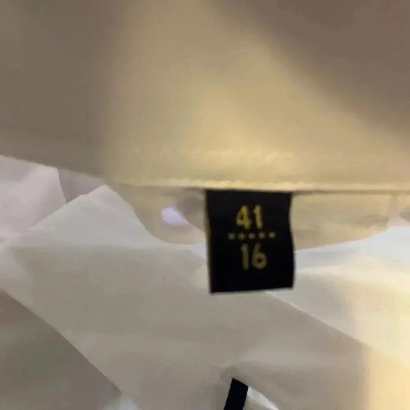 NWT Cavalli Class White Mens Long Sleeve Button Down Dress Shirt Size 16 - Picture 3 of 9